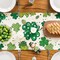 Watercolor Shamrock St. Patrick's Day Table Runner, Seasonal Spring Holiday Kitchen Dining Table Decoration for Indoor Outdoor Home Party Decor 13 x 72 Inch